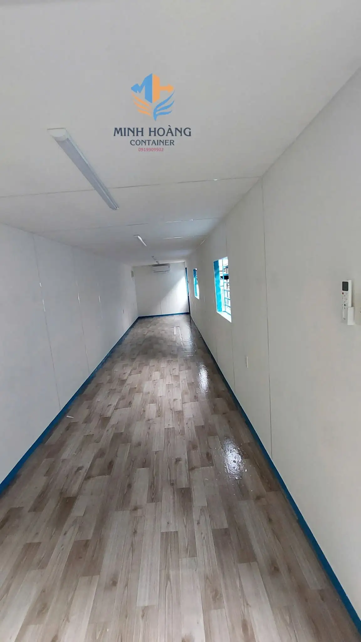 Container Văn Phòng 20 Feet Cam Viền Đen Mẫu 2