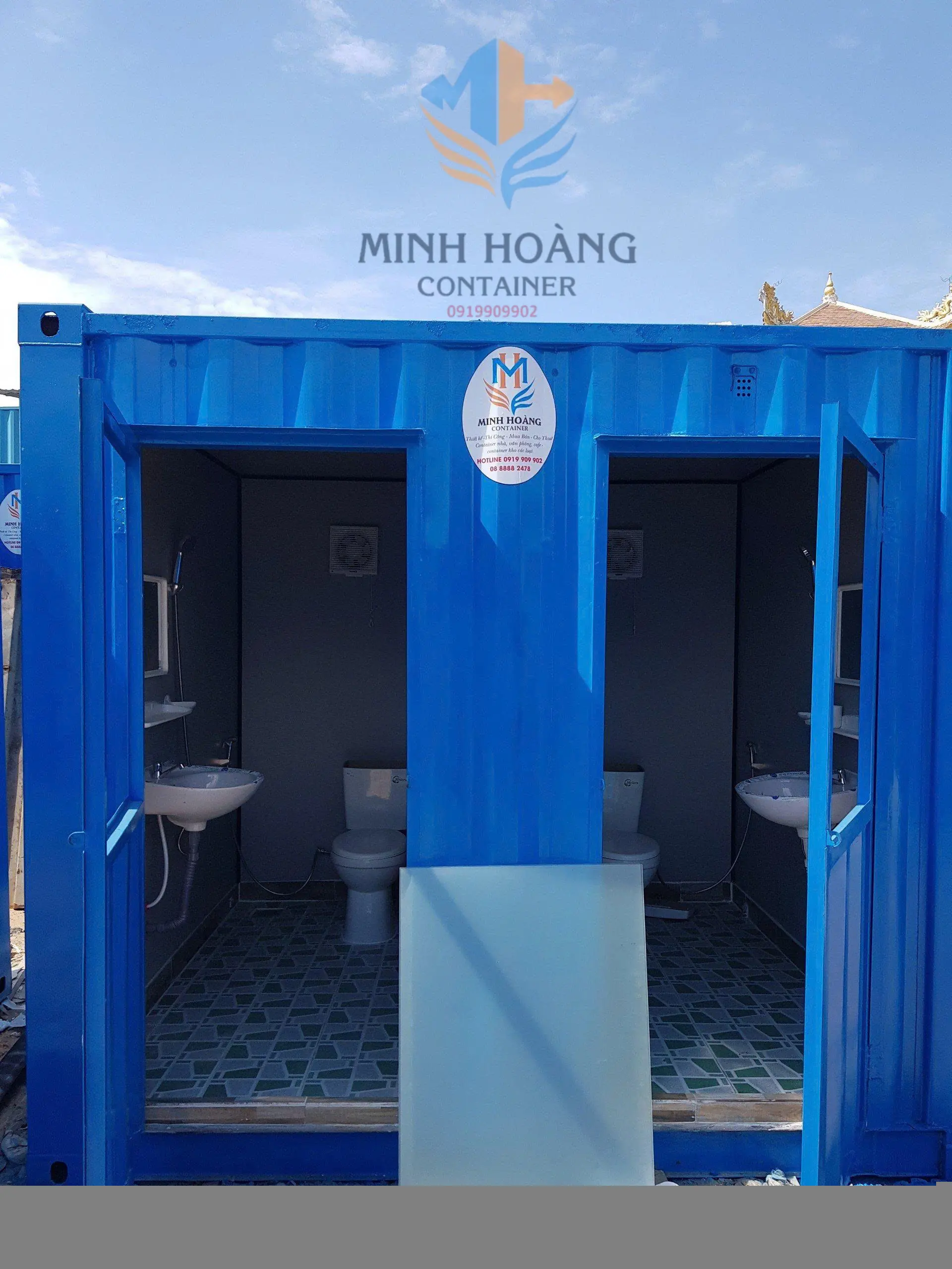 Container Toilet 10 Feet Xanh Dương