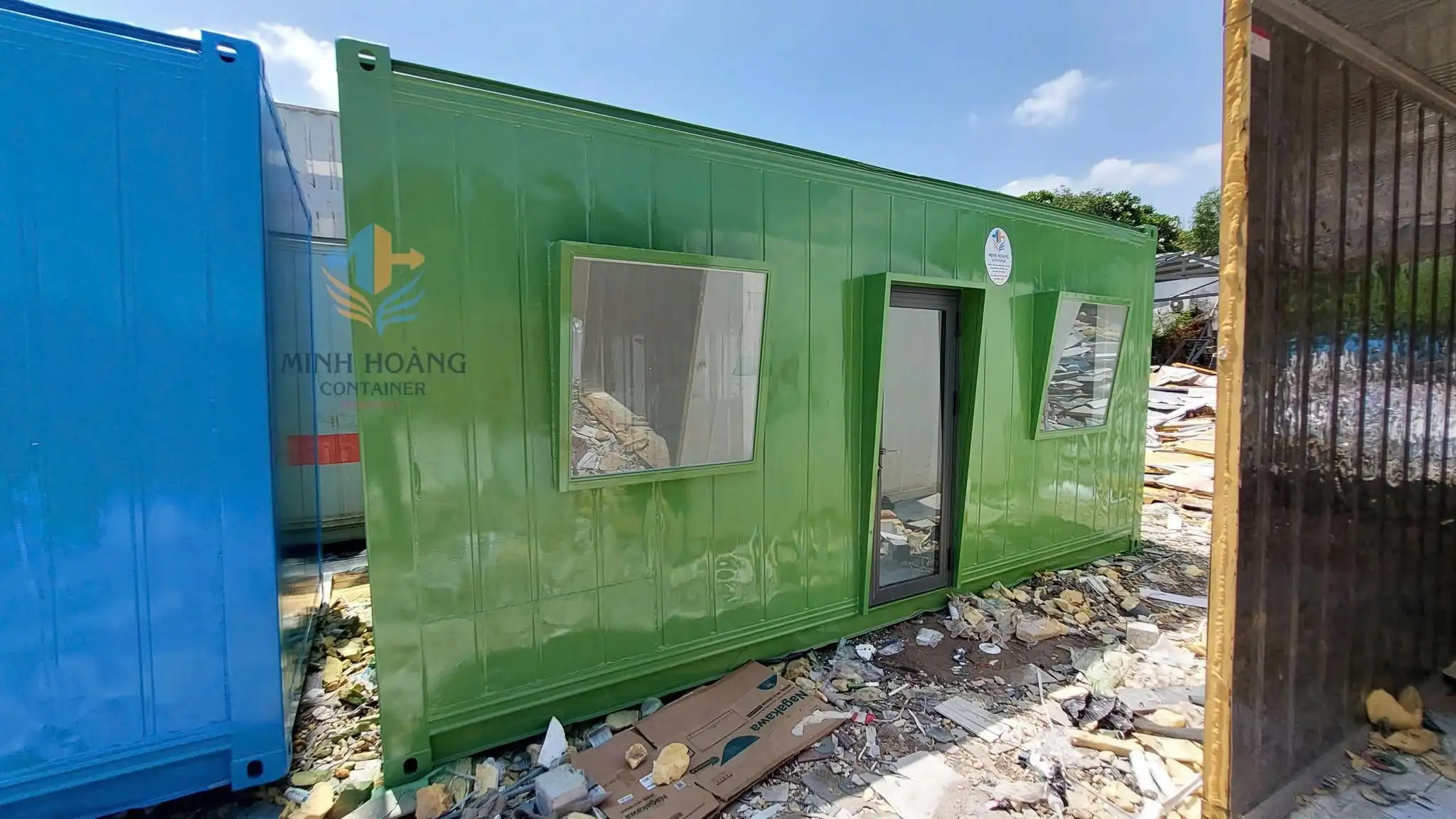 Container Văn Phòng 20 Feet Xanh Lá